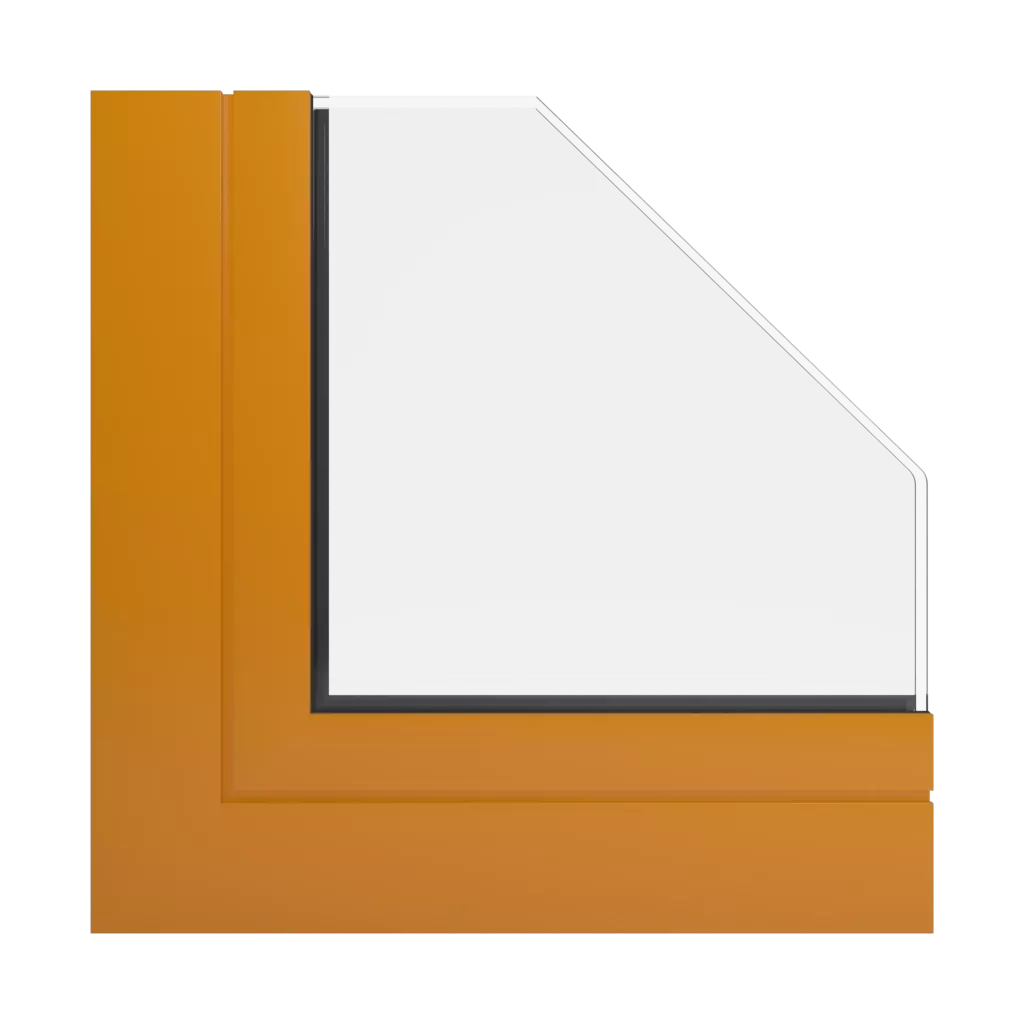 RAL 2000 Yellow orange windows window-profiles ponzio pe68-hi