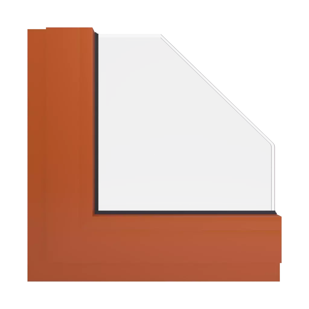 RAL 2001 Red orange windows window-colors aluminum-ral ral-2001-red-orange interior