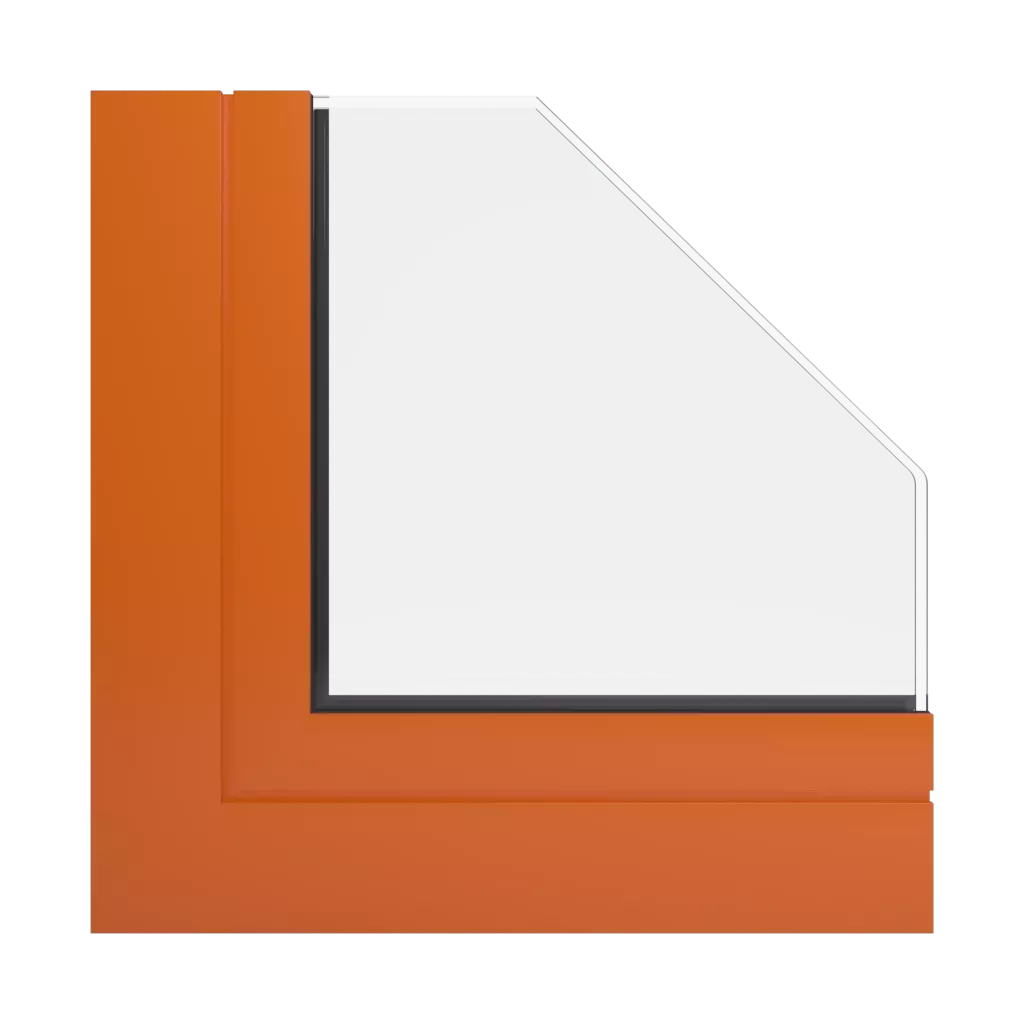 RAL 2004 Pure orange windows window-profiles aluprof mb-77-hs