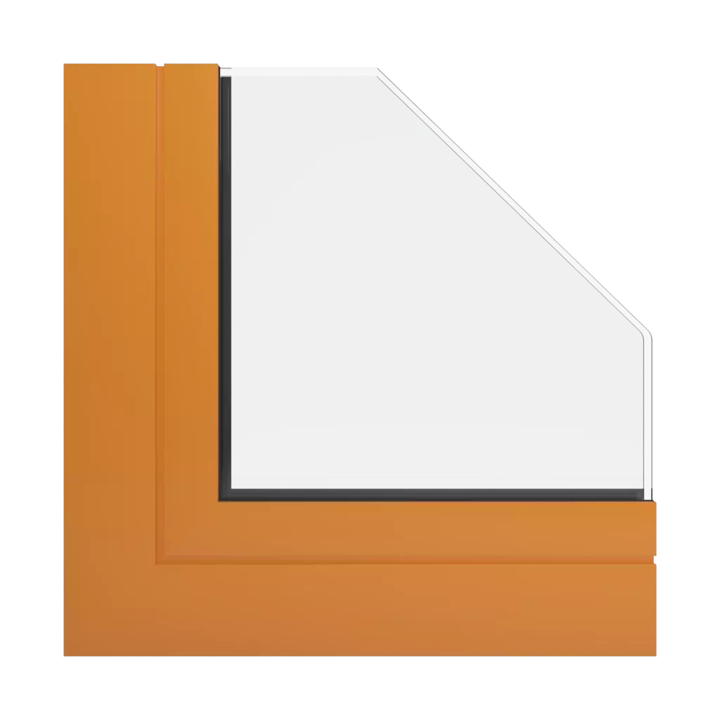 RAL 2011 Deep orange windows window-profiles aluprof mb-skyline-type-r