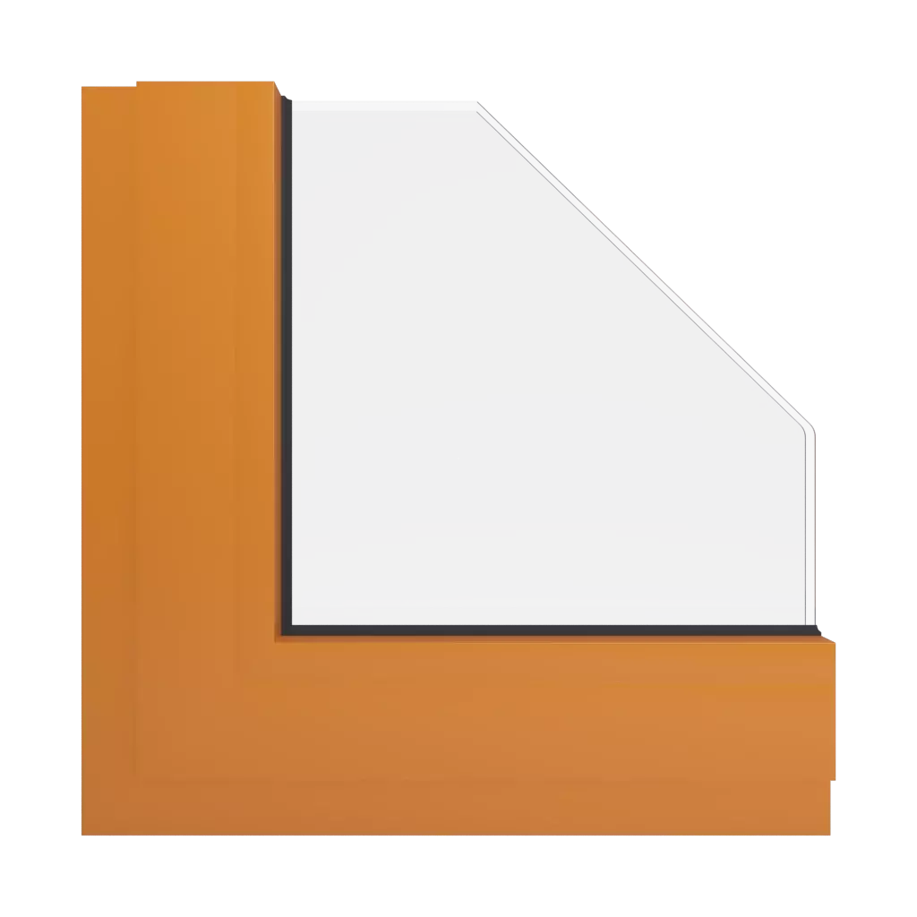 RAL 2011 Deep orange windows window-colors aluminum-ral ral-2011-deep-orange interior