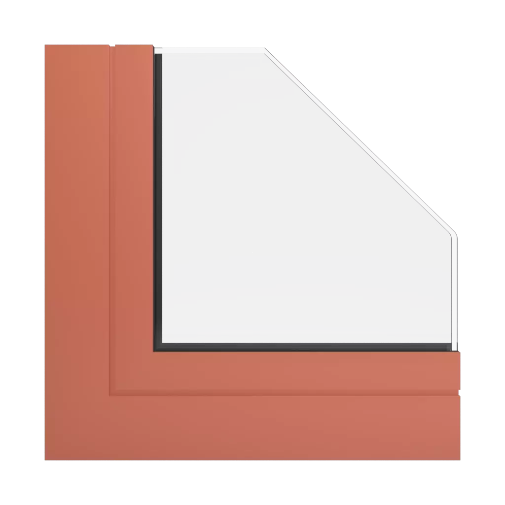 RAL 2013 Pearl orange windows window-profiles aliplast panorama