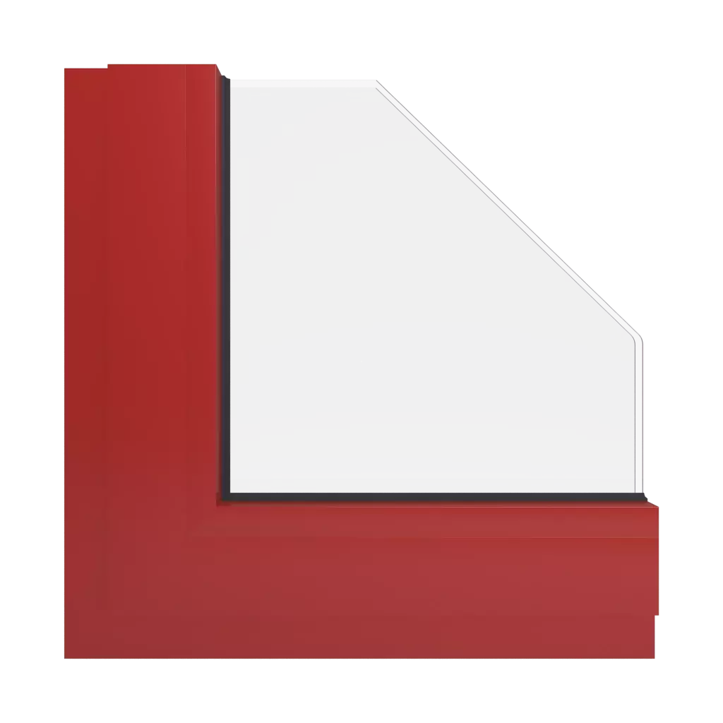 RAL 3000 Flame red windows window-colors aluminum-ral ral-3000-flame-red interior