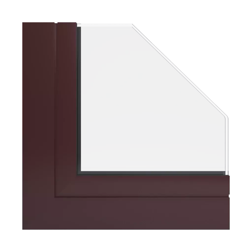 RAL 3007 Black red windows window-profiles aluprof mb-sr50n-ei