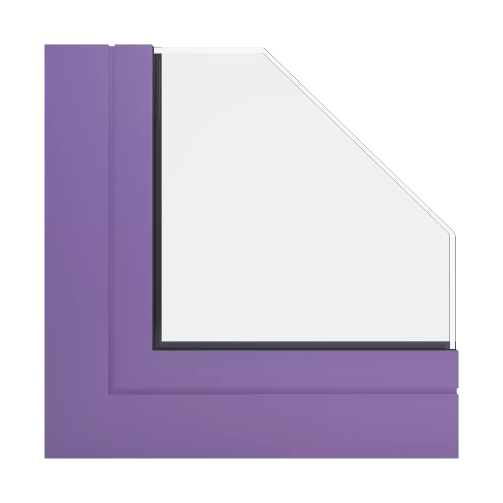 RAL 4005 Blue lilac windows window-profiles aluprof mb-77-hs