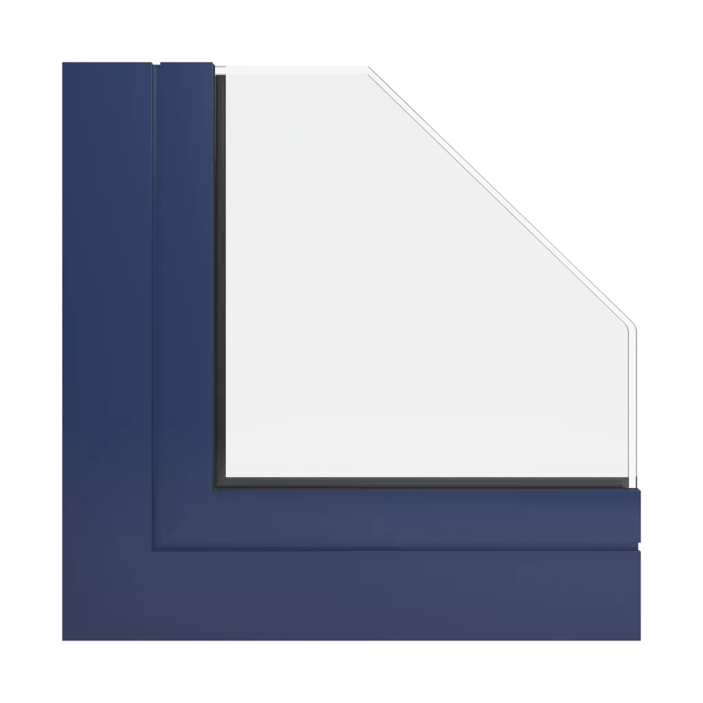 RAL 5003 Sapphire blue windows window-profiles ponzio pe68