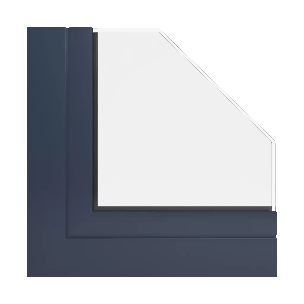 RAL 5008 Grey blue windows window-profiles aliplast slide-plus