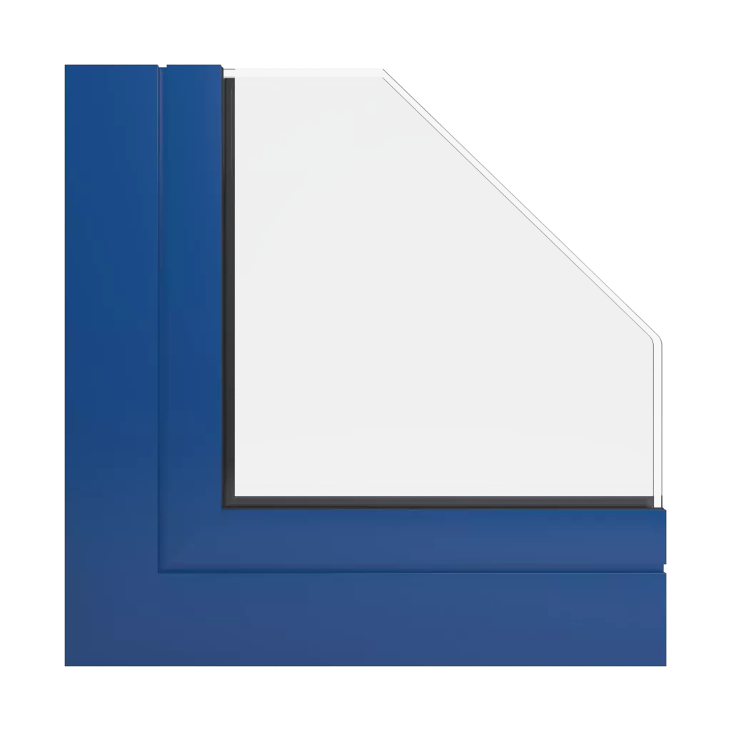 RAL 5010 Gentian blue windows window-profiles aliplast imperial-i-plus