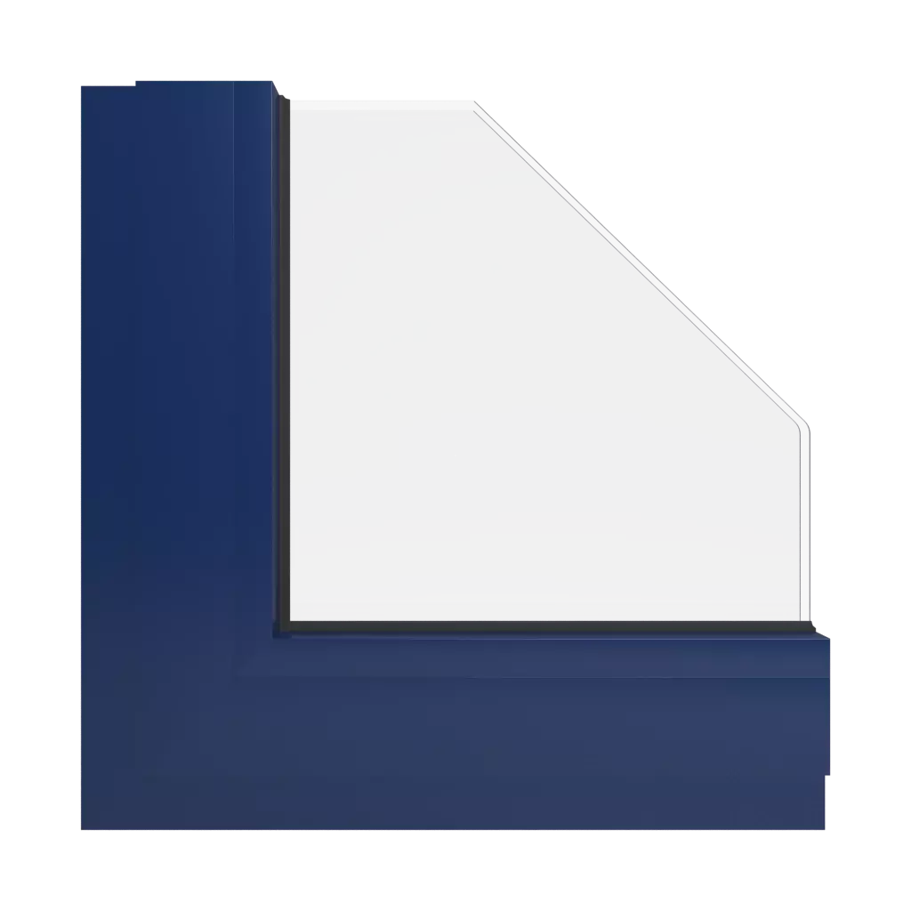 RAL 5026 Pearl night blue windows window-colors aluminum-ral ral-5026-dark-pearl-blue interior