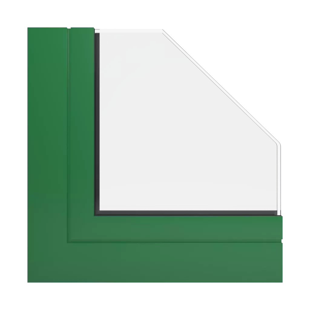 RAL 6001 Emerald green windows window-profiles aliplast imperial-i-plus