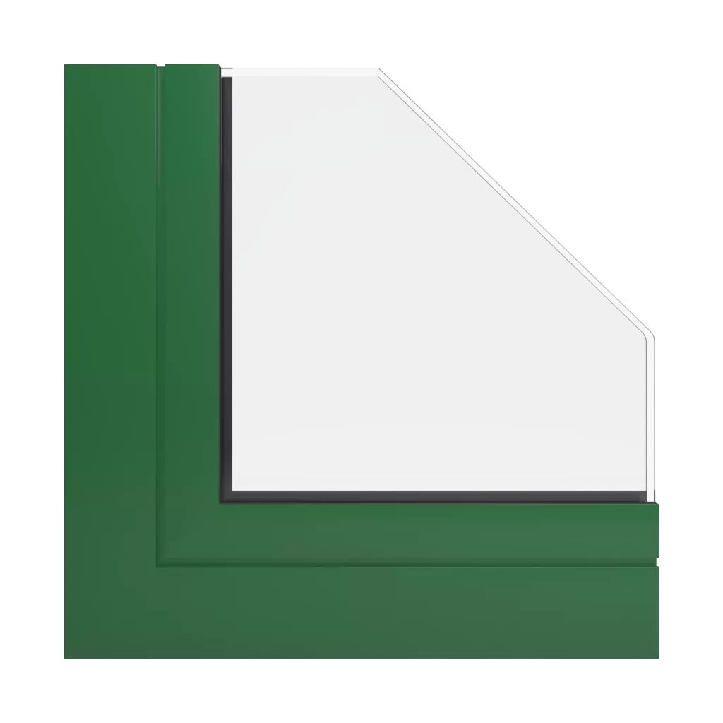 RAL 6002 Leaf green windows window-profiles aliplast imperial-i-plus