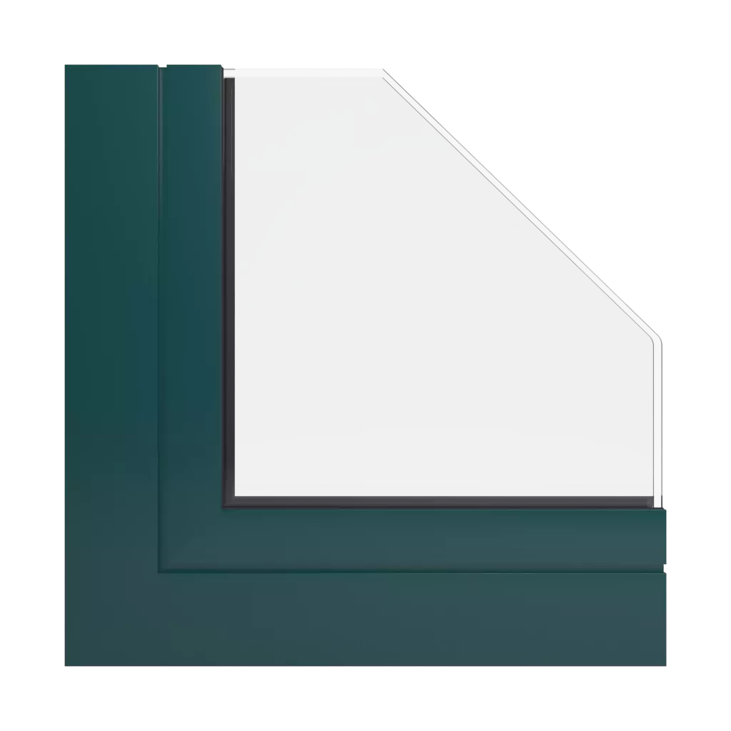 RAL 6004 Blue green windows window-colors aluminum-ral ral-6004-blue-green