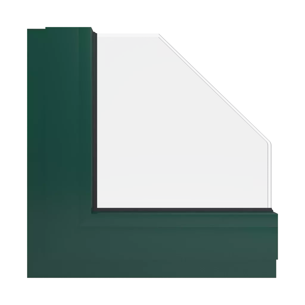 RAL 6005 Moss green windows window-colors aluminum-ral ral-6005-moss-green interior