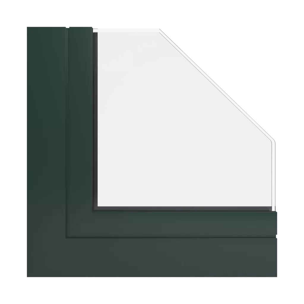 RAL 6009 Fir green windows window-profiles aluprof mb-77-hs