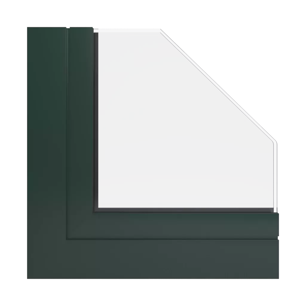 RAL 6009 Fir green windows window-profiles ponzio sl600tt-evo