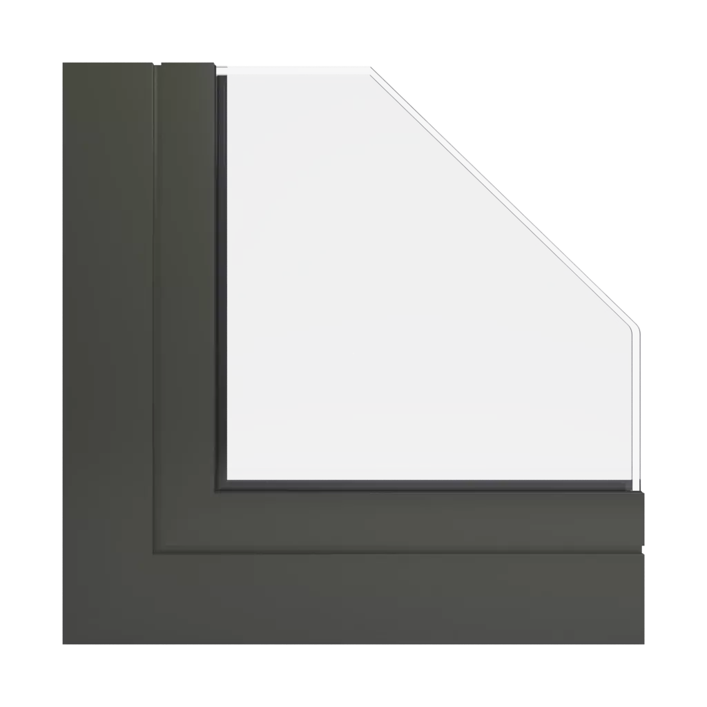 RAL 6014 Yellow olive windows window-profiles aluprof mb-ferroline