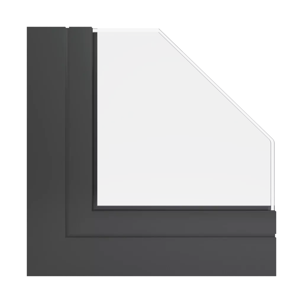 RAL 6015 Black olive windows window-profiles aliplast imperial-i-plus