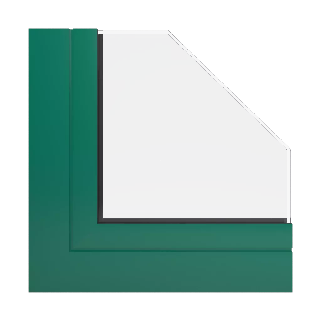 RAL 6016 Turquoise green windows window-colors deceuninck-colors 