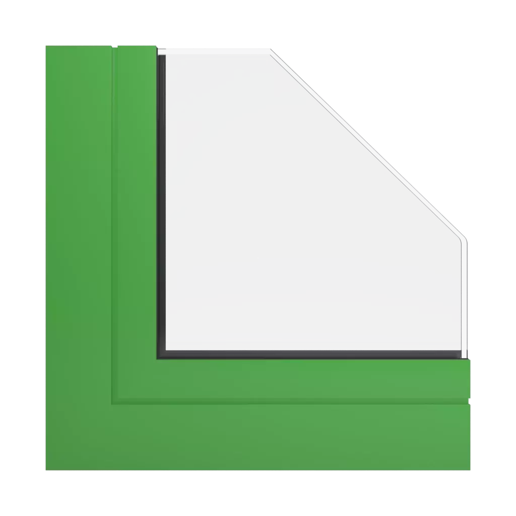 RAL 6018 Yellow green windows window-profiles aluprof mb-ferroline