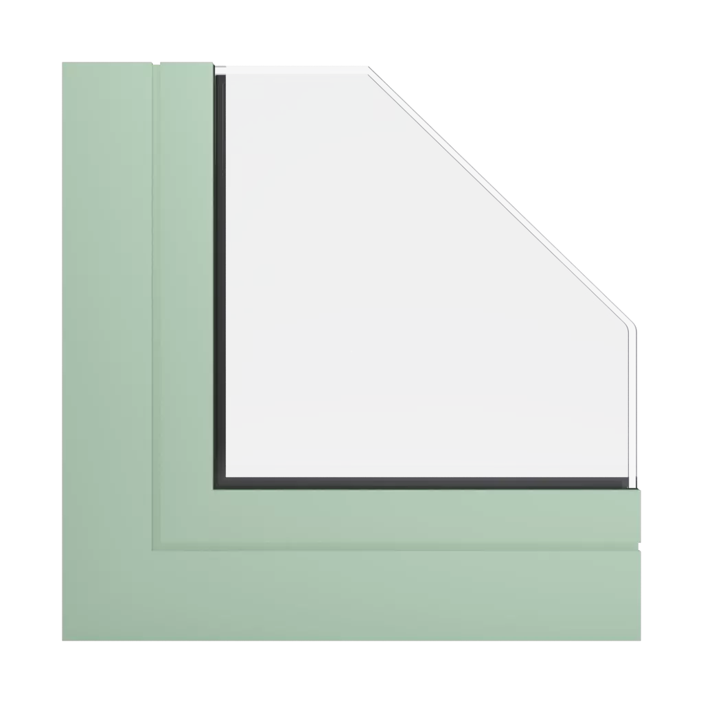 RAL 6019 Pastel green windows window-profiles aluprof mb-77-hs
