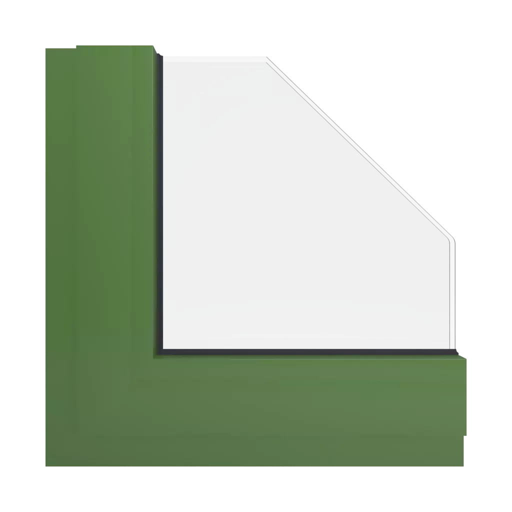 RAL 6025 Fern green windows window-colors aluminum-ral ral-6025-fern-green interior