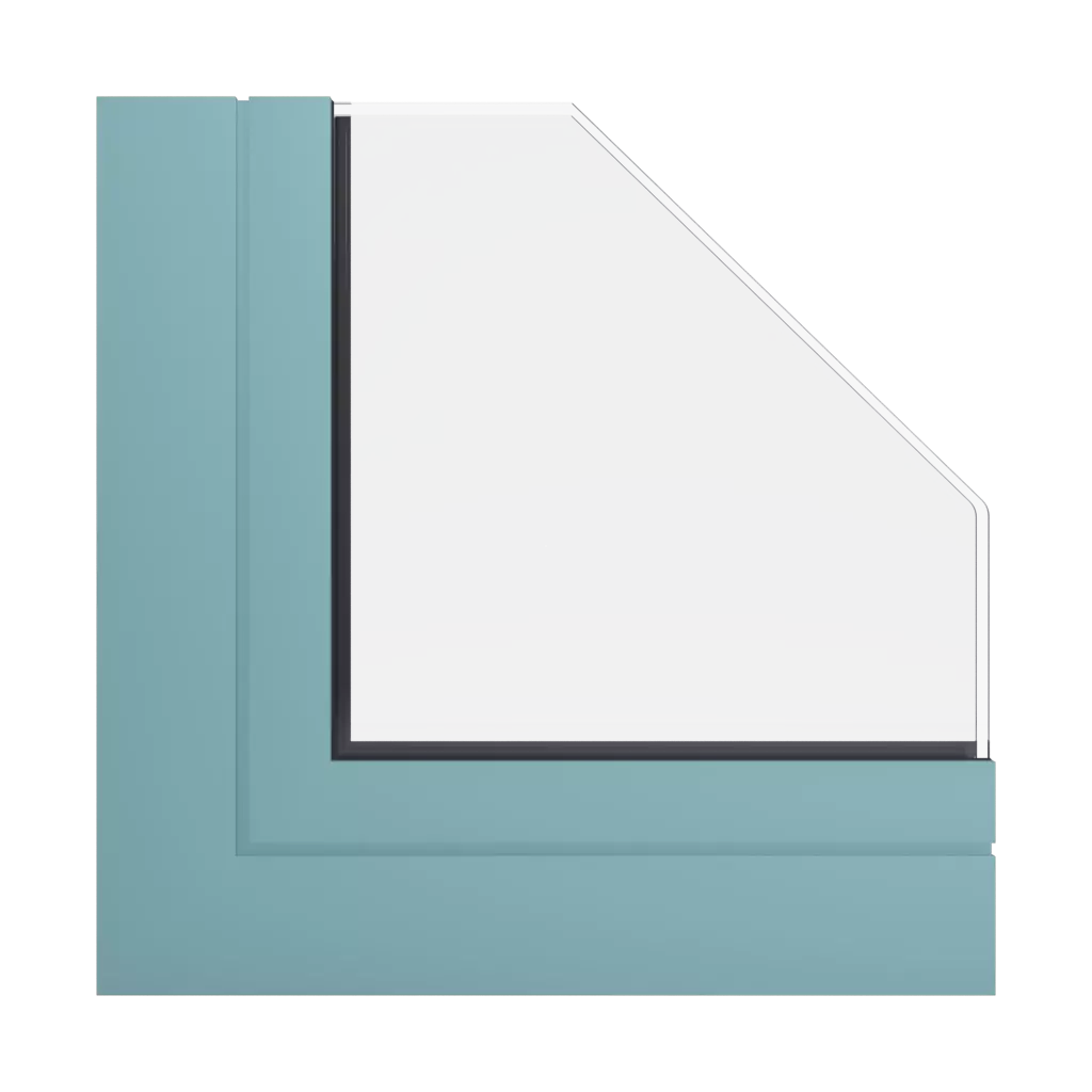 RAL 6034 Pastel turquoise windows window-profiles aliplast imperial-i-plus