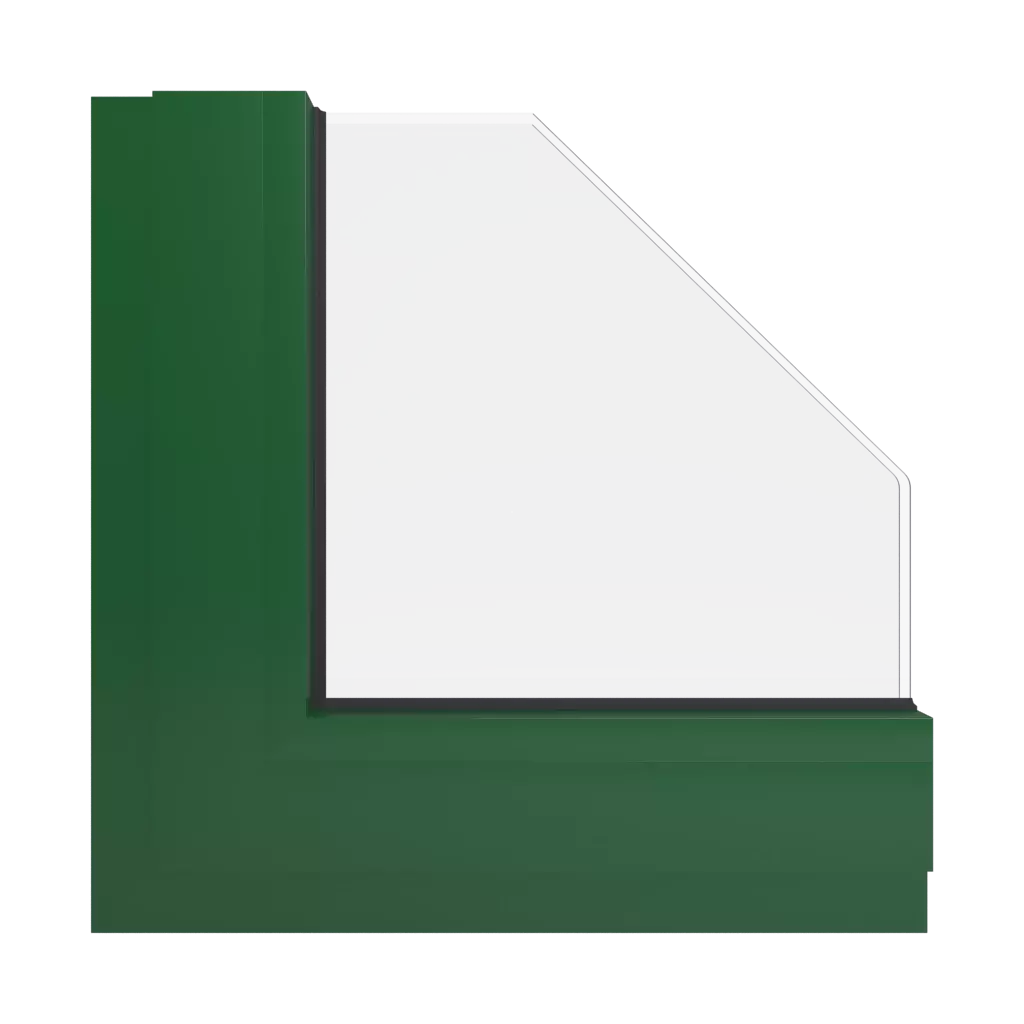 RAL 6035 Pearl green windows window-colors aluminum-ral ral-6035-pearl-green interior