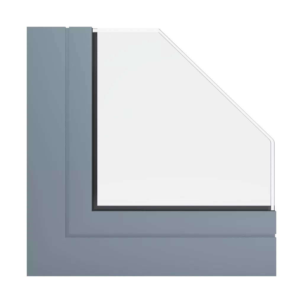 RAL 7000 Squirrel grey windows window-profiles aluprof mb-skyline-type-r