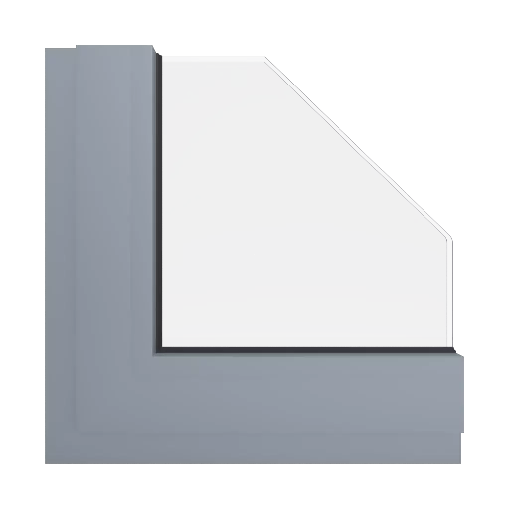 RAL 7001 Silver grey windows window-colors aluminum-ral ral-7004-signal-grey interior