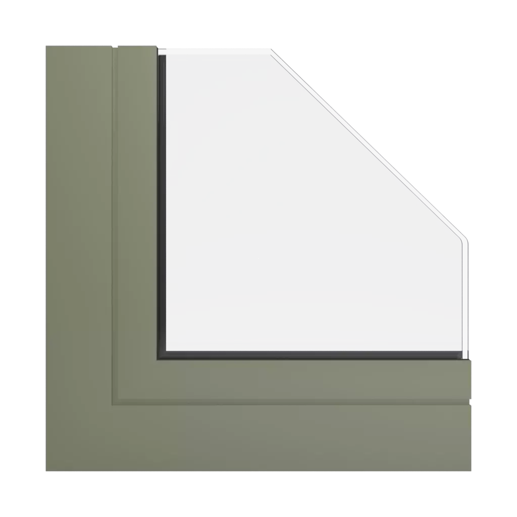 RAL 7002 Olive grey windows window-colors aluminum-ral ral-7001-silver-grey