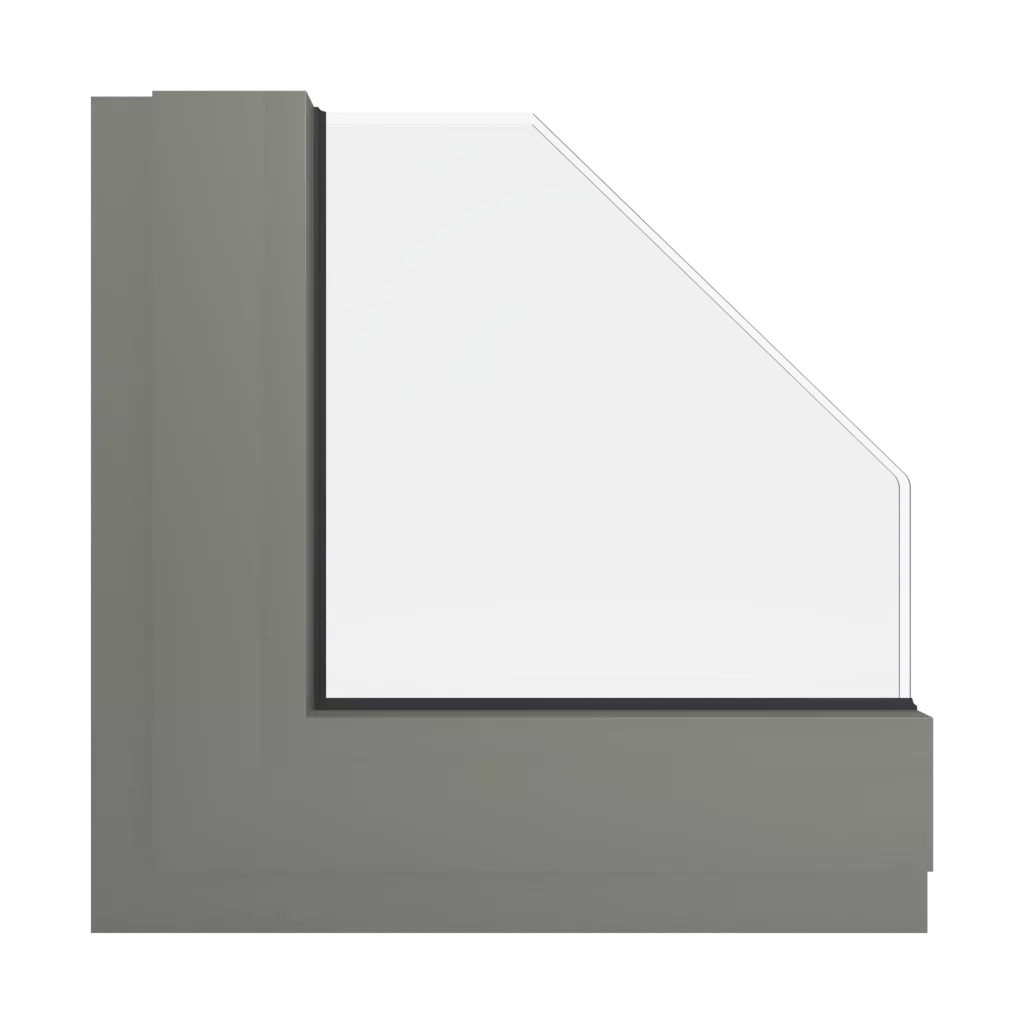 RAL 7002 Olive grey windows window-colors aluminum-ral ral-7002-olive-grey interior