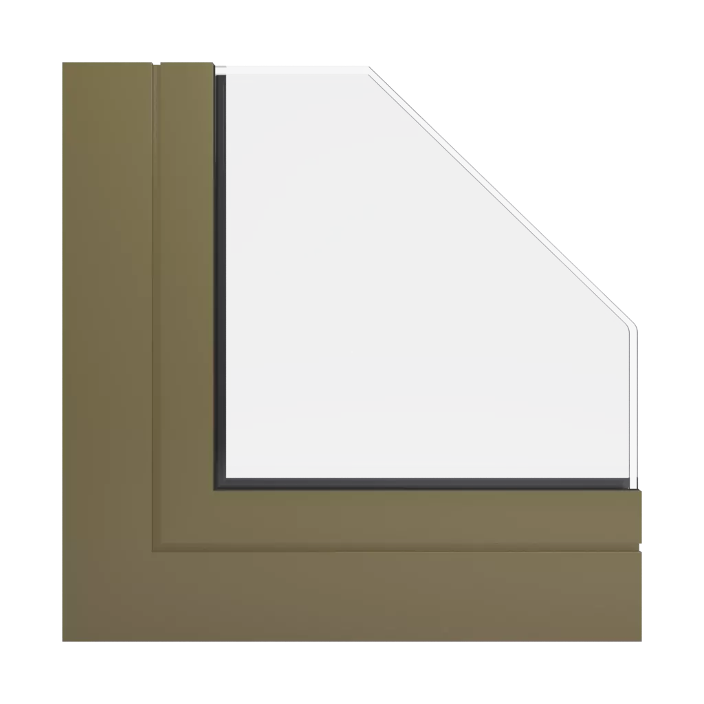 RAL 7008 Khaki grey windows window-colors aluminum-ral ral-7008-khaki-grey