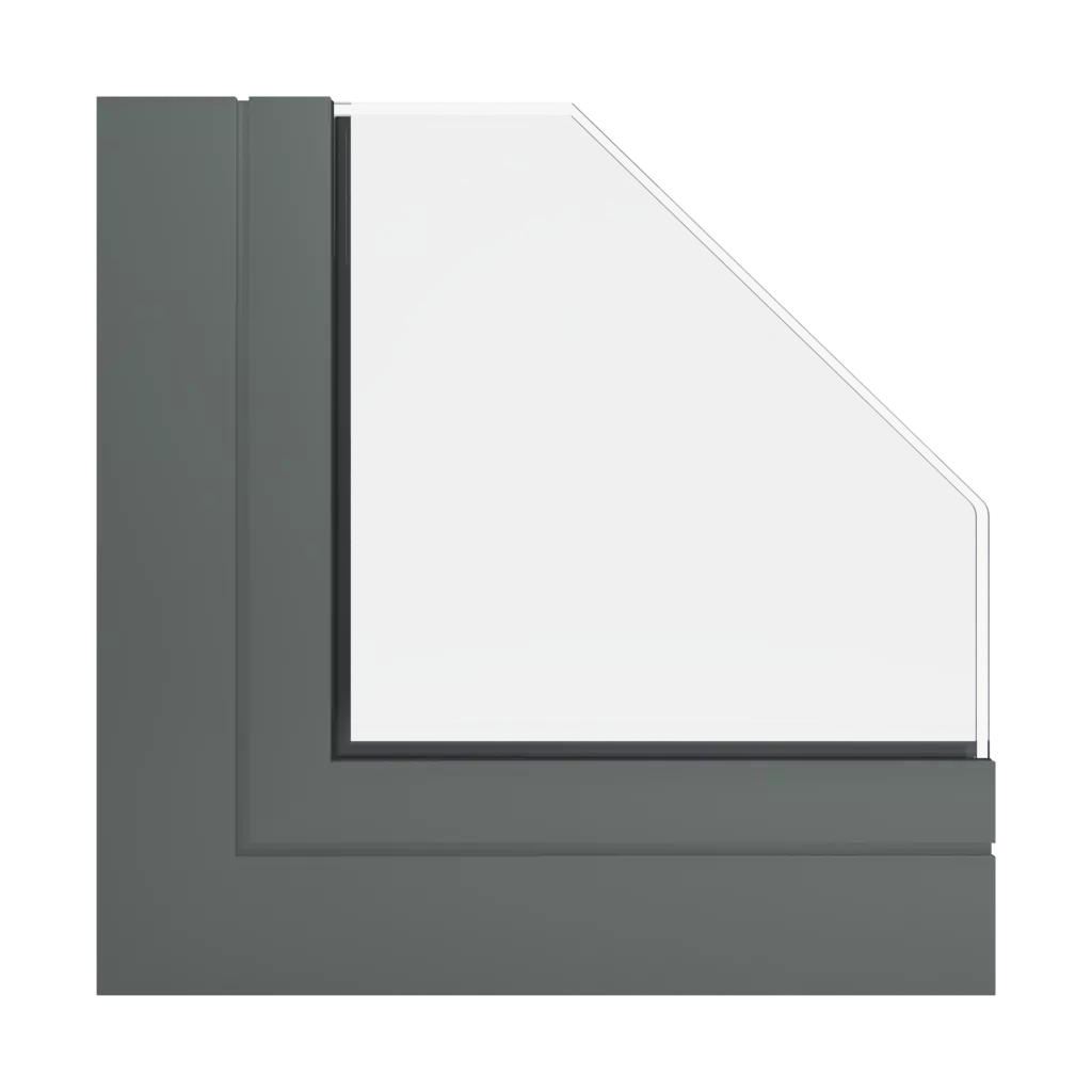 RAL 7009 Green grey windows window-colors deceuninck-colors 