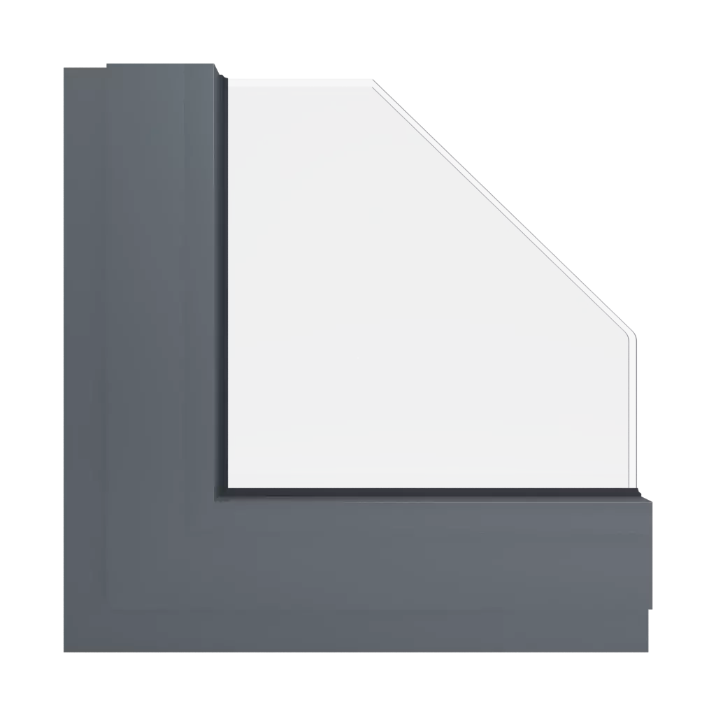 RAL 7012 Basalt grey windows window-colors aluminum-ral ral-7012-basalt-grey interior