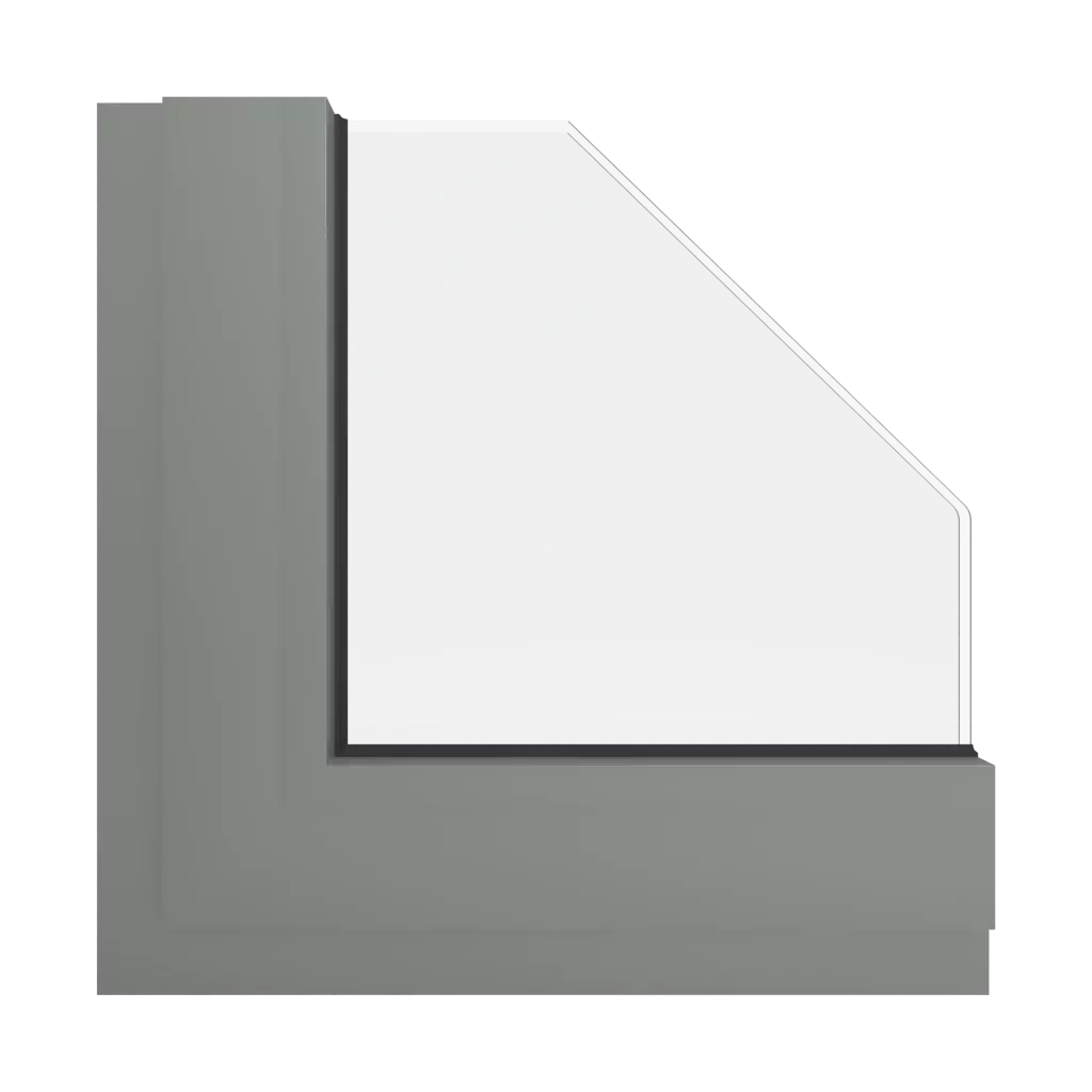 RAL 7023 Concrete grey windows window-colors aluminum-ral ral-7023-concrete-grey interior