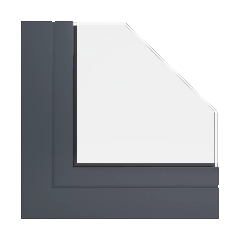 RAL 7024 Graphite grey windows window-profiles aliplast max-light-modern