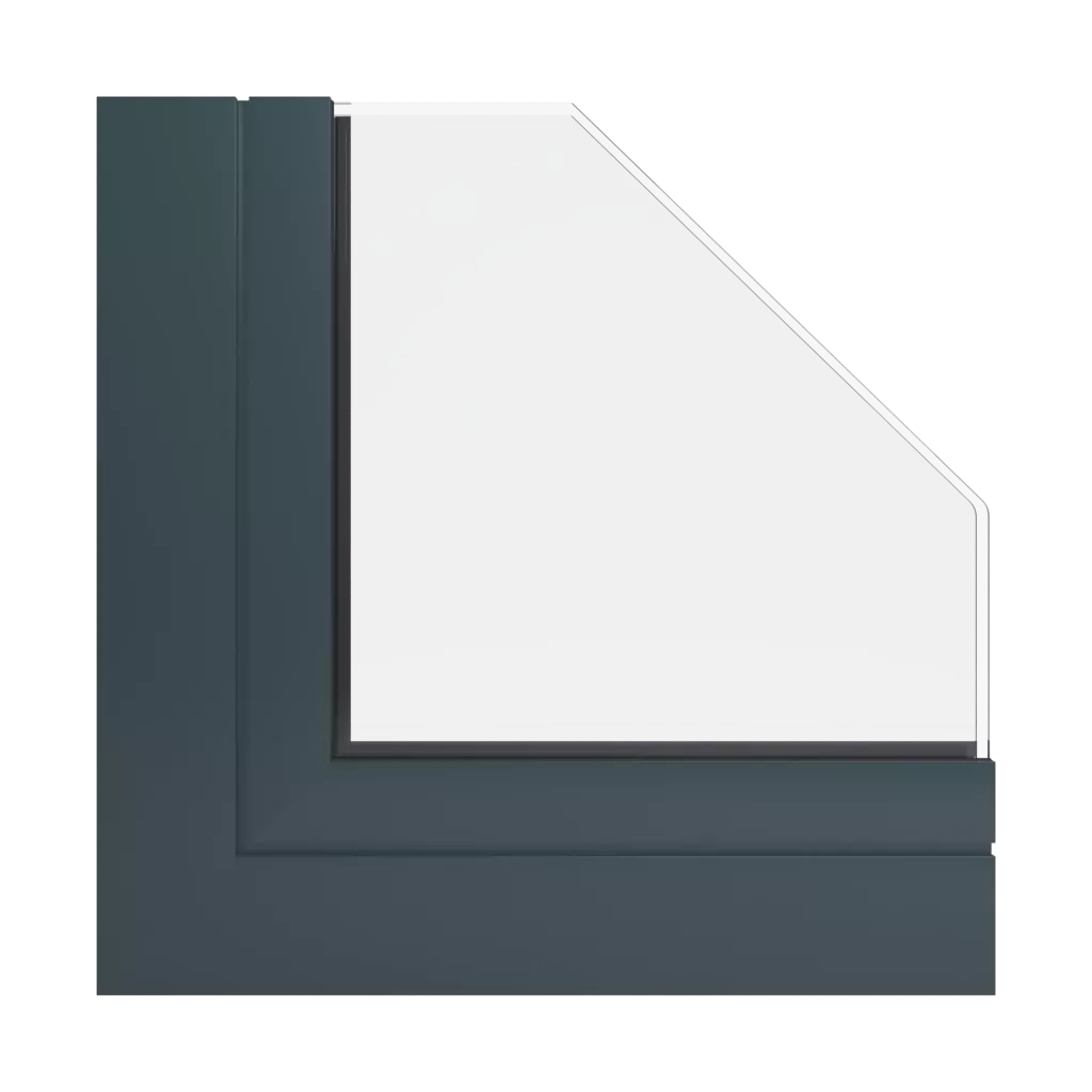 RAL 7026 Granite grey windows window-profiles aliplast imperial-i-plus