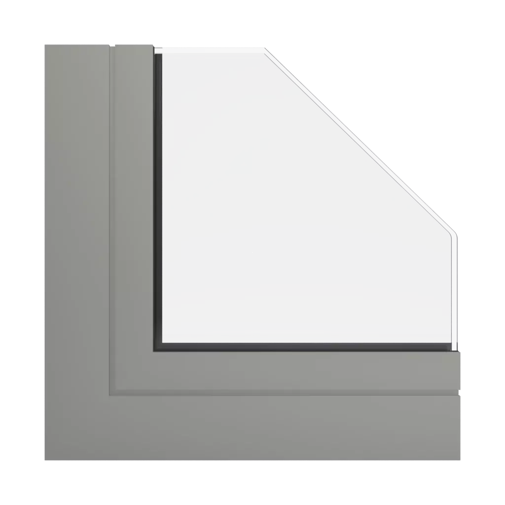 RAL 7030 Stone grey windows window-profiles aliplast panorama