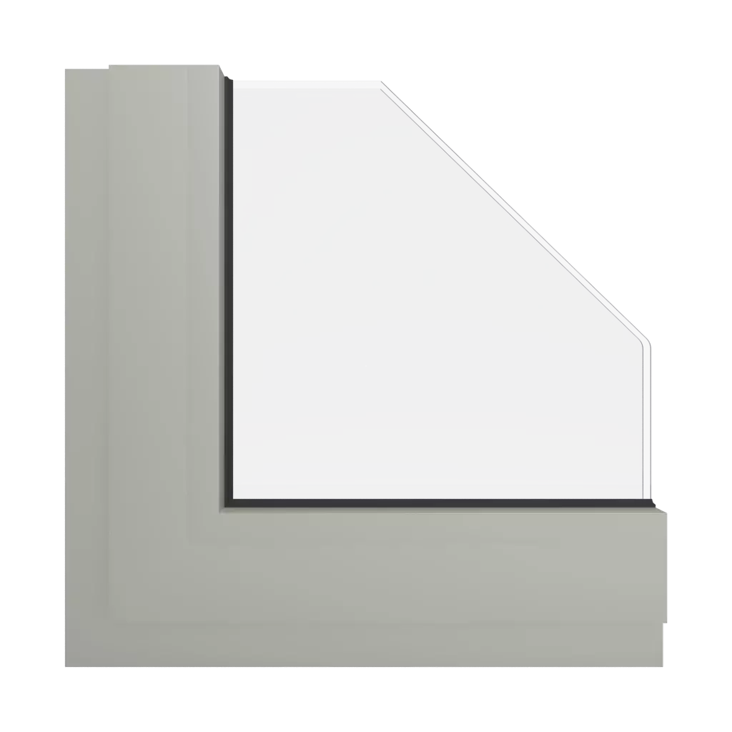 RAL 7032 Pebble grey windows window-colors aluminum-ral ral-7032-pebble-grey interior