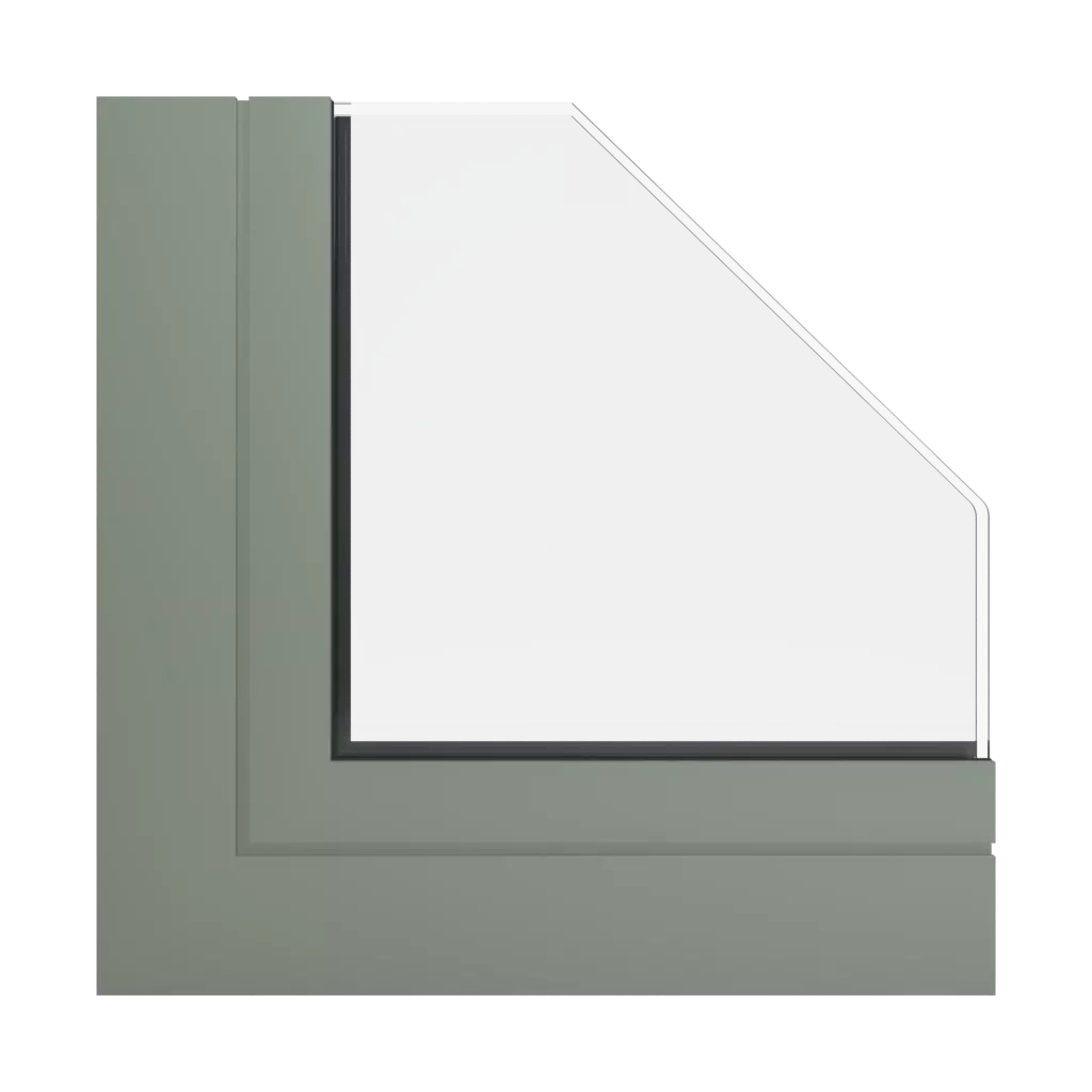 RAL 7033 Cement grey windows window-colors aluprof-colors 