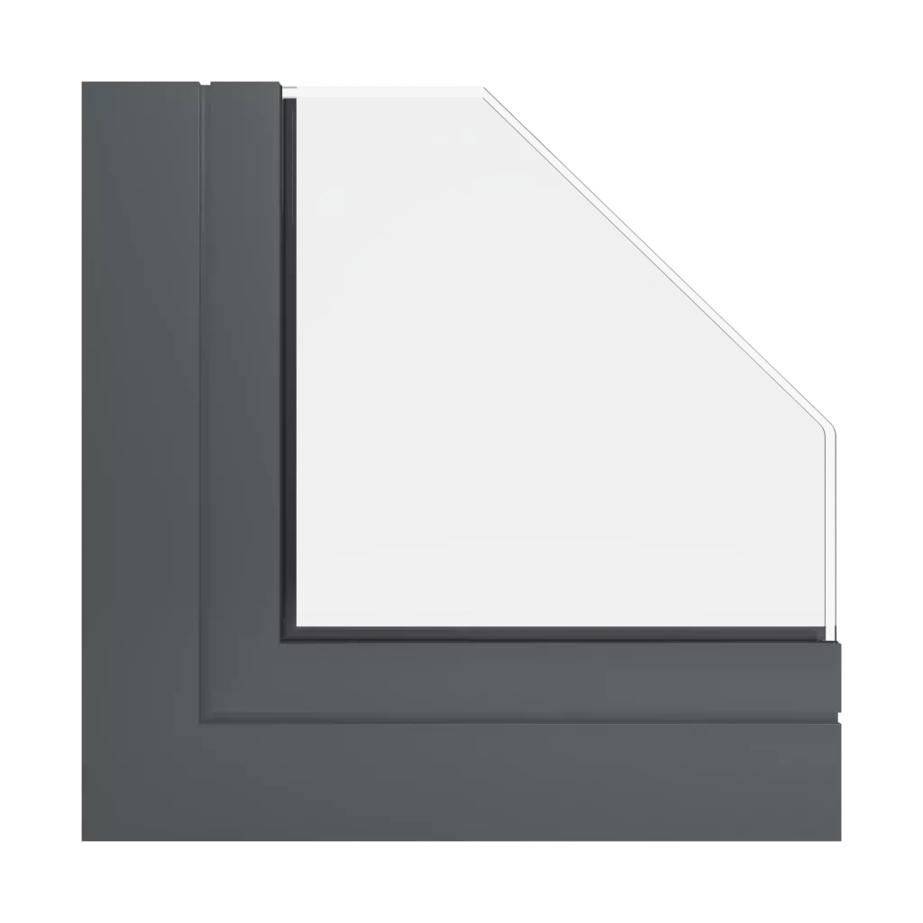 RAL 7043 Traffic grey B windows window-profiles aliplast mc-glass