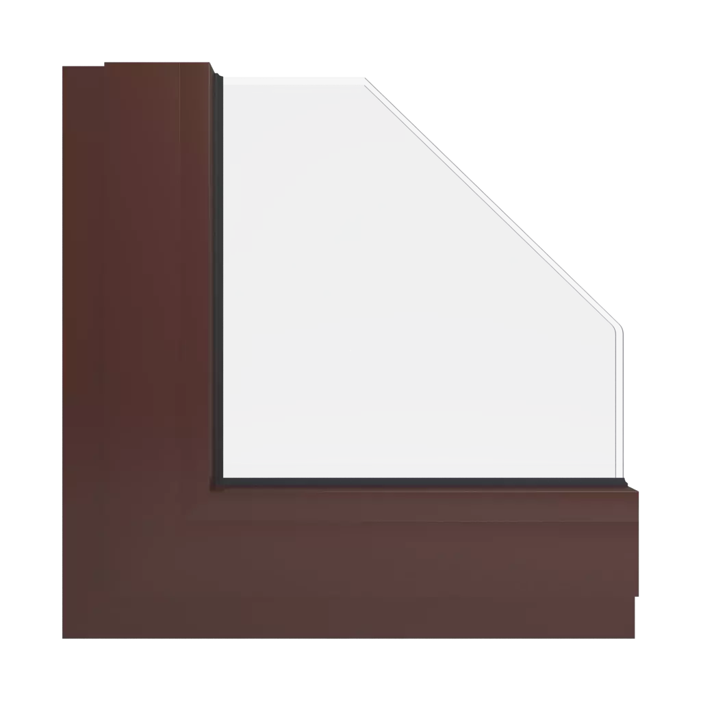 RAL 8016 Mahogany brown windows window-colors aluminum-ral ral-8016-mahogany-brown interior