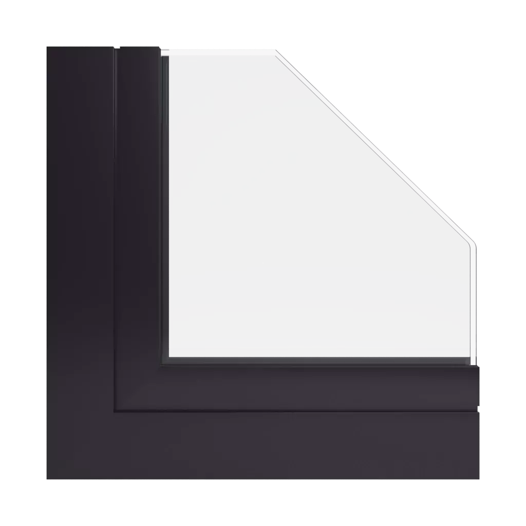 RAL 8022 Black brown windows window-profiles aluprof mb-skyline-type-r