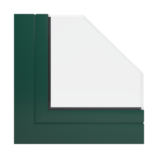 RAL 6004 Blue green windows window-profiles aliplast mc-glass