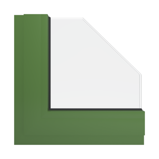 RAL 6025 Fern green windows window-profiles aliplast panorama