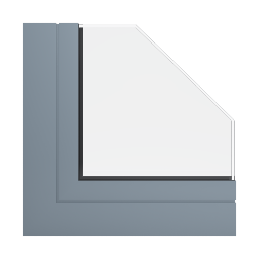 RAL 7001 Silver grey windows window-profiles aluprof mb-77-hs