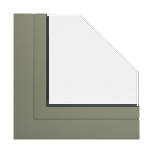 RAL 7002 Olive grey products folding-windows    