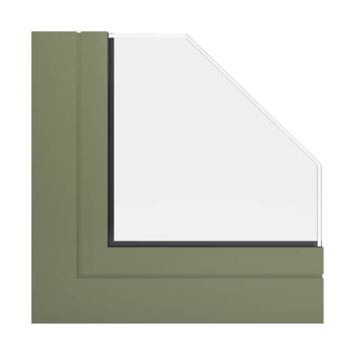 RAL 6013 Reed green windows window-profiles aliplast panorama
