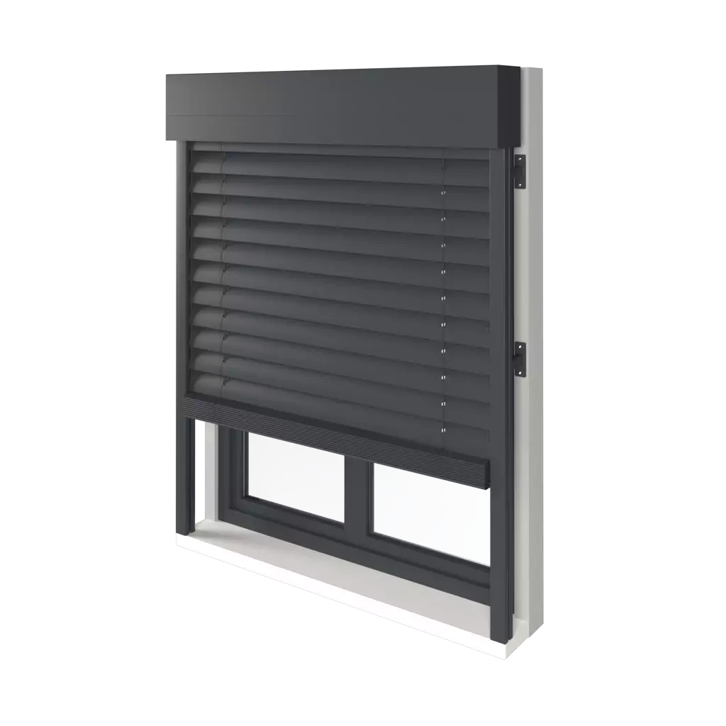 Facade blinds entry-doors